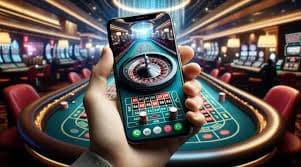 Layar roulette Hacksaw Gaming menampilkan statistik lemparan sebelumnya di platform mimpi togel