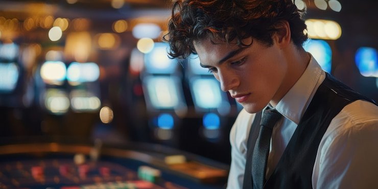 Antarmuka meja blackjack Lucky Neko di aplikasi mobile mimpi togel
